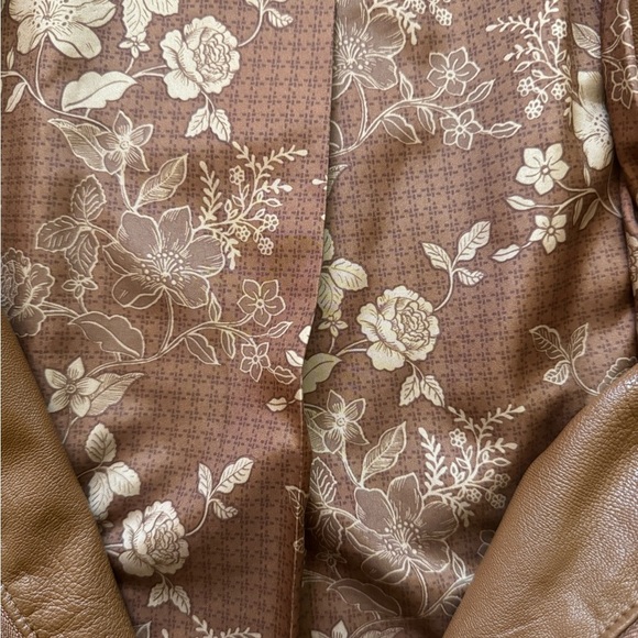 Guess Y2K Brown Quilted Leather Jacket Size Large - Picture 4 of 7